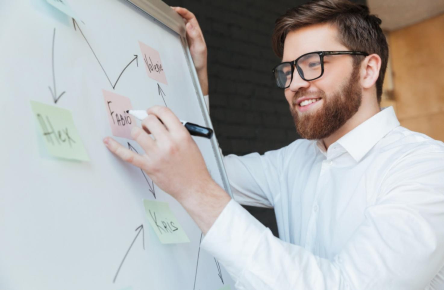 Business team reviewing comprehensive budget analysis reports and trend projections